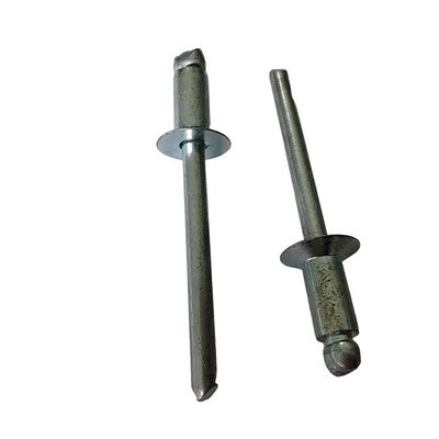 6.4mm Open End Countersunk Head Blind Rivets em branco para fácil instalação a partir de ferro