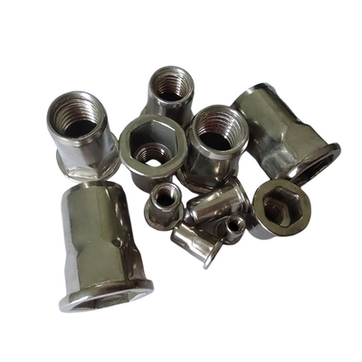Saúde Económica Flat Head Semi-Hex Blind Rivet Nut para folhas finas OEM Sim