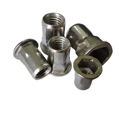 Nozes de rebites semihex métricas com rosca cega com aço inoxidável 304 8-18 Material padrão