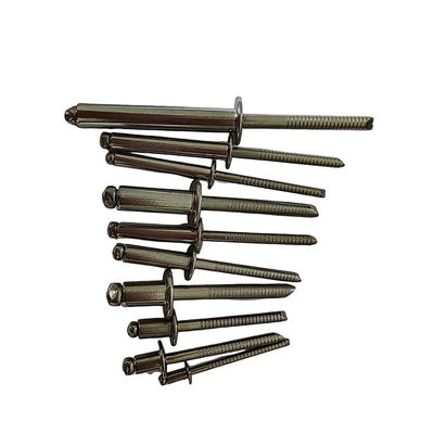 Rivets padrão de aço inoxidável de cabeça redonda de 10 mm com resistência acessível e alta