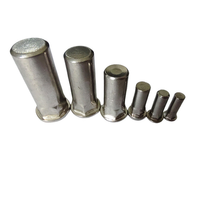Finitura de revestimento de níquel semi-hex cego de rivet nut para corpo suave e limpo
