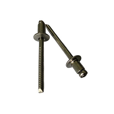 Rivet padrão 6.4mm Open End Blind Round Head aço inoxidável para fácil instalação