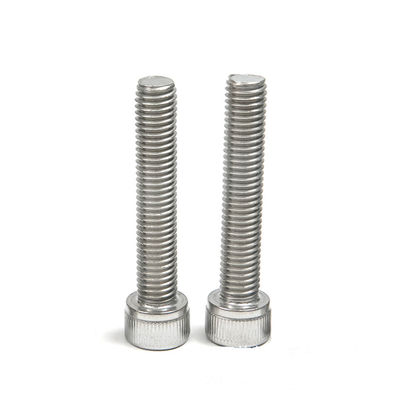 M2M3M4M5M6M8 DIN912 Cabeça cilíndrica de aço inoxidável parafuso hexagonal com acabamento liso