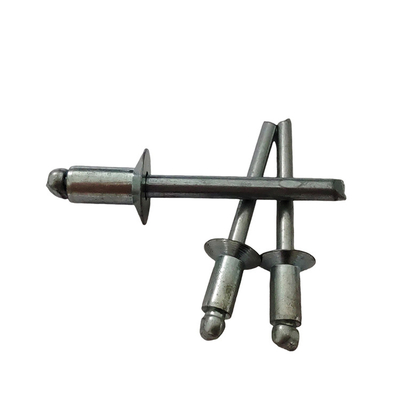 Alta resistência 12mm Open End Blind Rivets Ferro Countersunk Head Natureza no padrão DIN