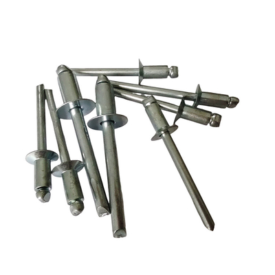 Alta resistência 12mm Open End Blind Rivets Ferro Countersunk Head Natureza no padrão DIN