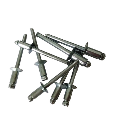 Alta resistência 12mm Open End Blind Rivets Ferro Countersunk Head Natureza no padrão DIN