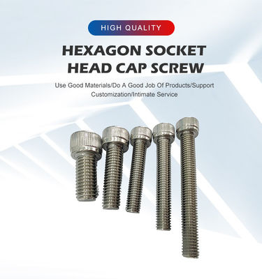 Aço inoxidável HEX Head Style Allen Bolt DIN912 para fixação forte e segura