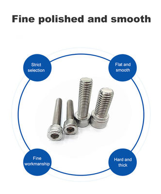 Aço inoxidável HEX Head Style Allen Bolt DIN912 para fixação forte e segura