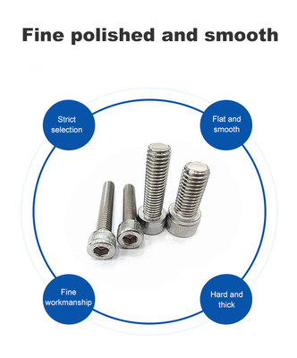 Aço inoxidável M6 M8 Allen Bolt Full Thread Screws Personalizado para grau de resistência de nível A