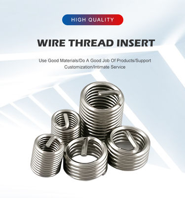 Fonte Reparação de fios de aço inoxidável inserções de fio helicoidal com certificado RoHS