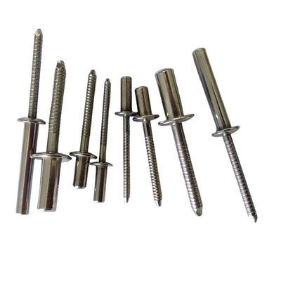 Cabeça redonda de aço inoxidável resistente ao tempo, revestimento fechado, extremo selado 3,2 mm/4,0 mm/4,8 mm/6,4 mm de diâmetro