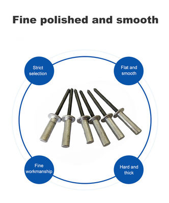 Rebites fechados de cabeça redonda de alumínio-ferro para aplicações pesadas