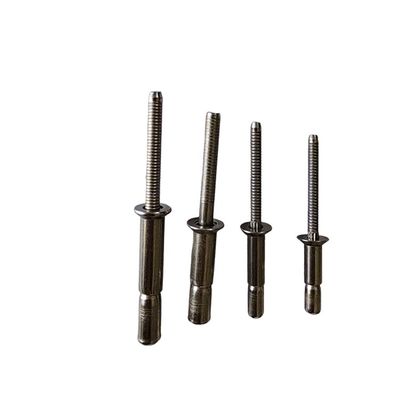 Rebites estruturais métricos acabamento brilhante não revestido feito de aço inoxidável de alta resistência