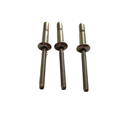Rivets de tipo de bloqueio cego competitivo em material de aço inoxidável com acabamento brilhante