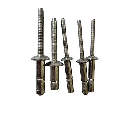 10-22mm comprimento de agarre cabeça de cúpula de aço revestimento estrutural cego para aplicações de trabalho pesado