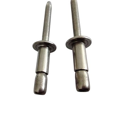 Rebites de tambor único Alta resistência à tração Operação simples Tipo de aço inoxidável