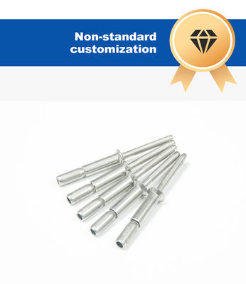 Aço inoxidável prateado 304 todo aço tipo aberto Rivets cegos 4.8 6.4mm e desempenho