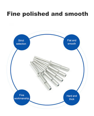 Tipo de taça Prata 4,8 6,4 mm cabeça de domo aço inoxidável estrutural rivetes cegos multigrip