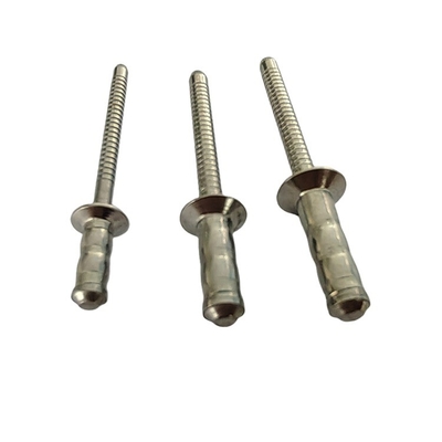 Rebites de tambor único de aço inoxidável 2,4 mm 3,2 mm 4 mm 4,8 mm 6 mm Diâmetro de tipo aberto personalizado