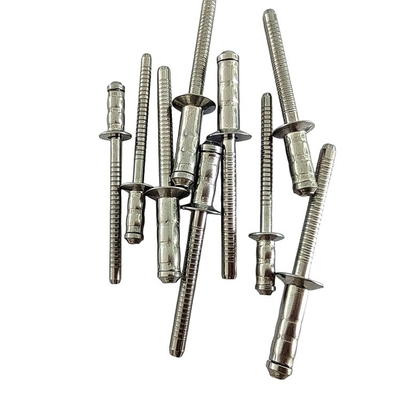 Rebites de tambor único de aço inoxidável 2,4 mm 3,2 mm 4 mm 4,8 mm 6 mm Diâmetro de tipo aberto personalizado
