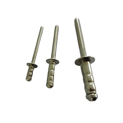 Controle de rivetes cegos de aço inoxidável 3,2 mm 4,0 mm 4,8 mm 6,4 mm cabeça redonda de tambor duplo