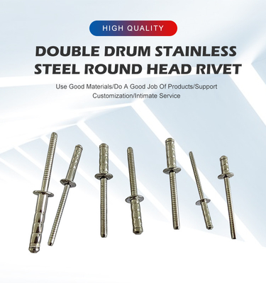 Aço inoxidável Multi-Grip Blind Rivet 3,2 mm 4,0 mm 4,8 mm 6,4 mm para controle automotivo