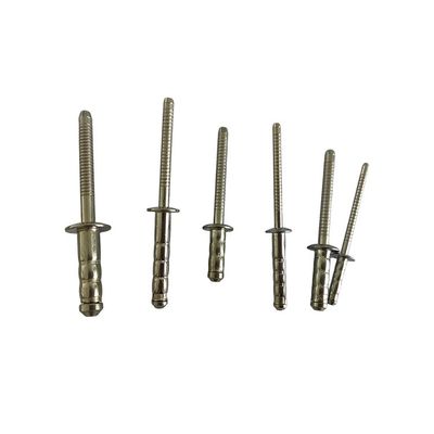 Cabeça de cogumelo de aço inoxidável Multi-grip Blind Rivet Single 4mm para veículos aéreos