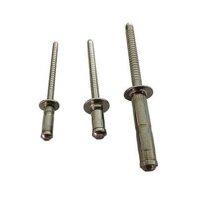 Rebites Cegos de Aço Inoxidável Padrão GB DIN 3,2 mm 4,0 mm 4,8 mm 6,4 mm Mandril de Aço