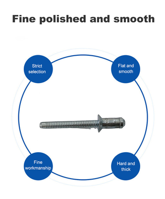 Relatório de teste de controlo de aço carbono Hippocampus em forma de rivet cego 4,8 mm 6,4 mm 7,8 mm
