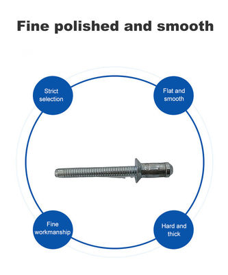 Serviço personalizado de parada única rivet oco de aço carbono com forma de hipocampo