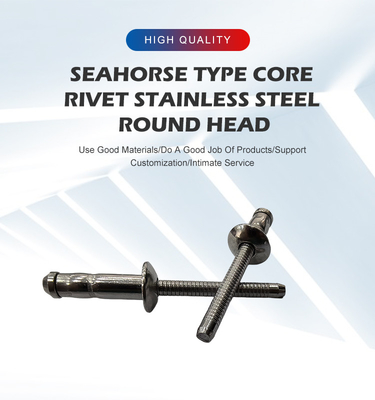 Aço inoxidável 304/316 Rivet Cego 4,8 mm 6,4 mm 7,8 mm para aplicações pesadas