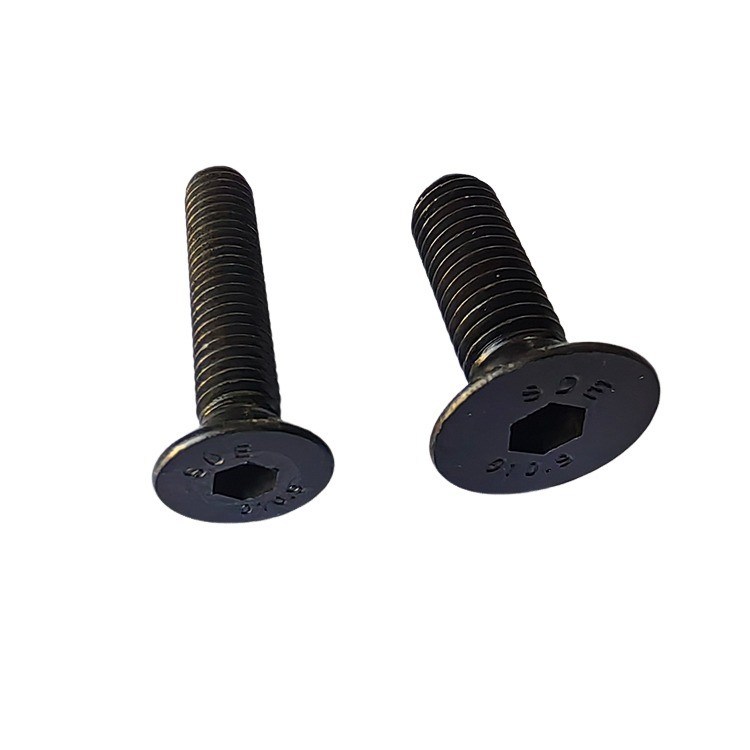 Cabeça Hexagonal de Grau Profissional Cap Torno Flat Countersunk Head Oxido Negro Full Thread
