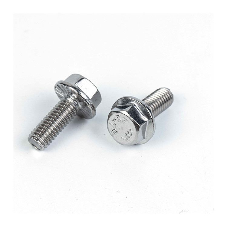 Aço inoxidável M4 M6 M8 M10 M12 DIN6921 Classe 4.8.8.8 10.9 12.9 Hex Flange cabeça parafusos
