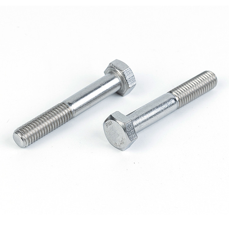 Finitura simples M5 M8 Ferramentas hexadecimais de aço inoxidável DIN931 304 316 Ferramenta de meio fio