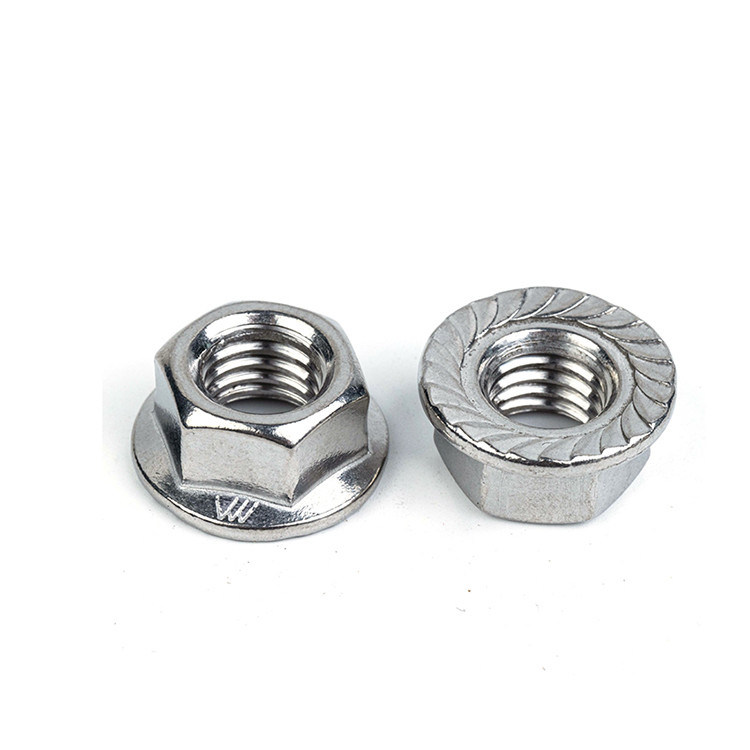 Sistema de medição imperial SS304 Hex Flange Nut com Flange e Zinc Plating