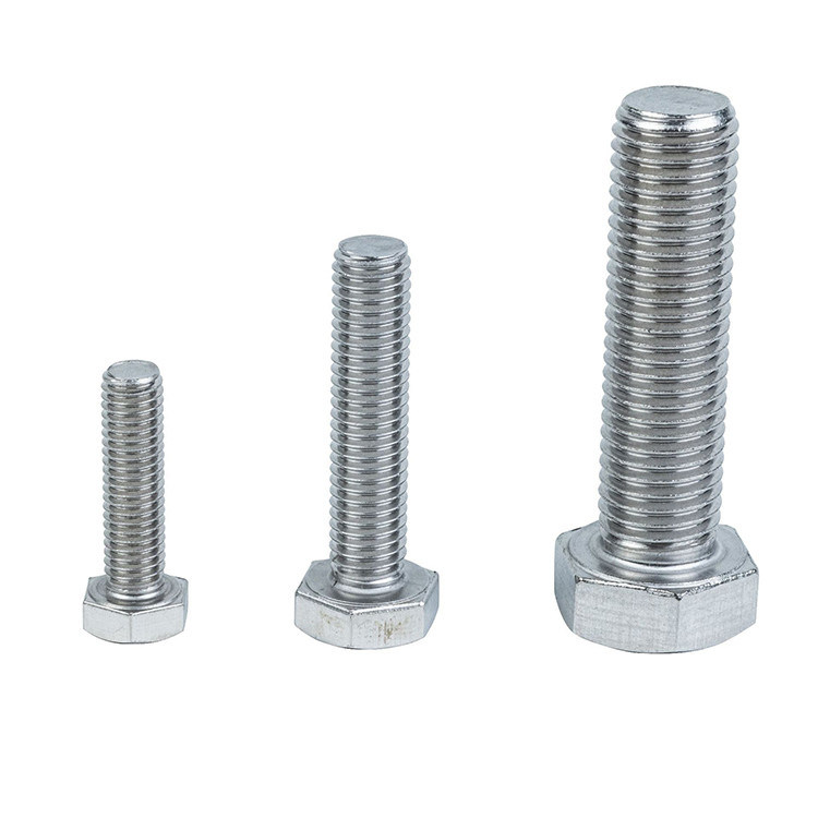 Fabricantes de parafusos hexagonais de aço inoxidável 304 com acabamento liso e padrão GB