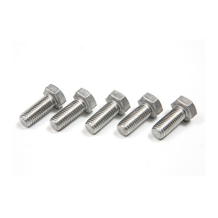 DIN933 A2-70 M3 M4 M5 M6 M8 Hex Head Bolt de aço inoxidável totalmente roscado para resistência ao desgaste e à corrosão