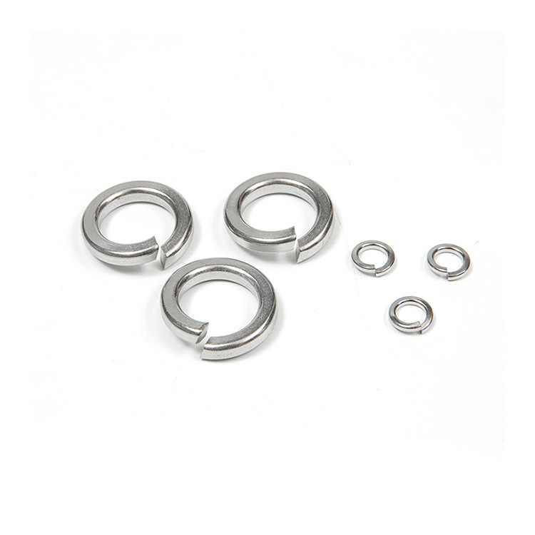 100% de aço inoxidável galvanizado inspecionado M5 M6 M8 M10 M12 Lavadora de divisão Lavadoras de fecho de mola