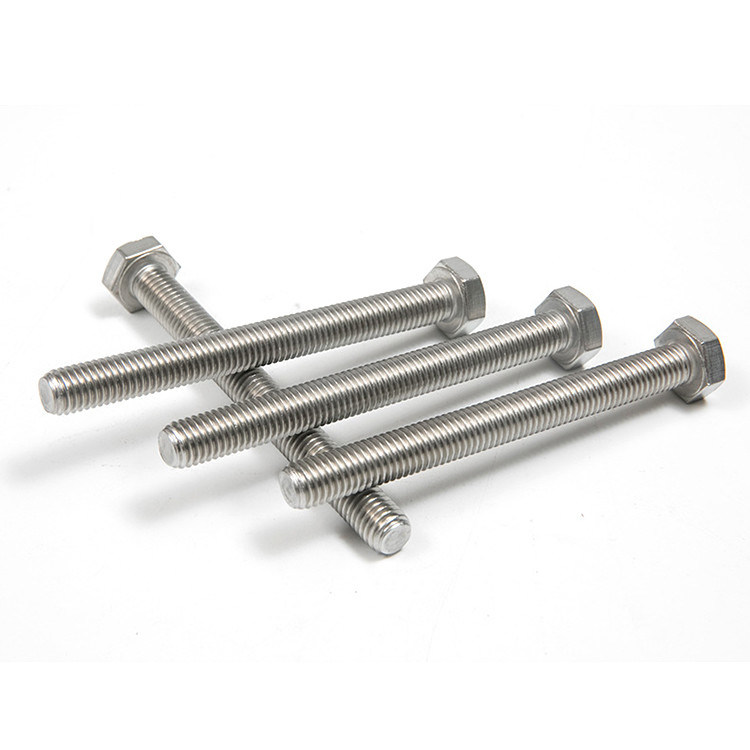Aço inoxidável 304 316 Hexagon Head Full Thread Hex Bolt para aplicações pesadas