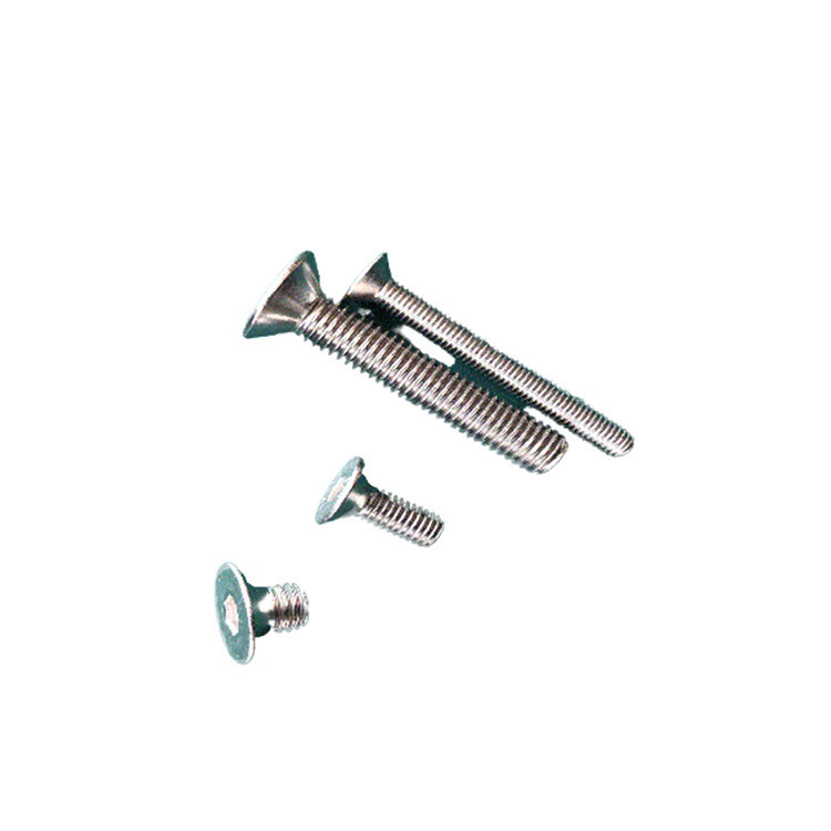 Full Thread Custom A2 de aço inoxidável Flush Mount cabeça cilíndrica Hex Socket máquina parafuso