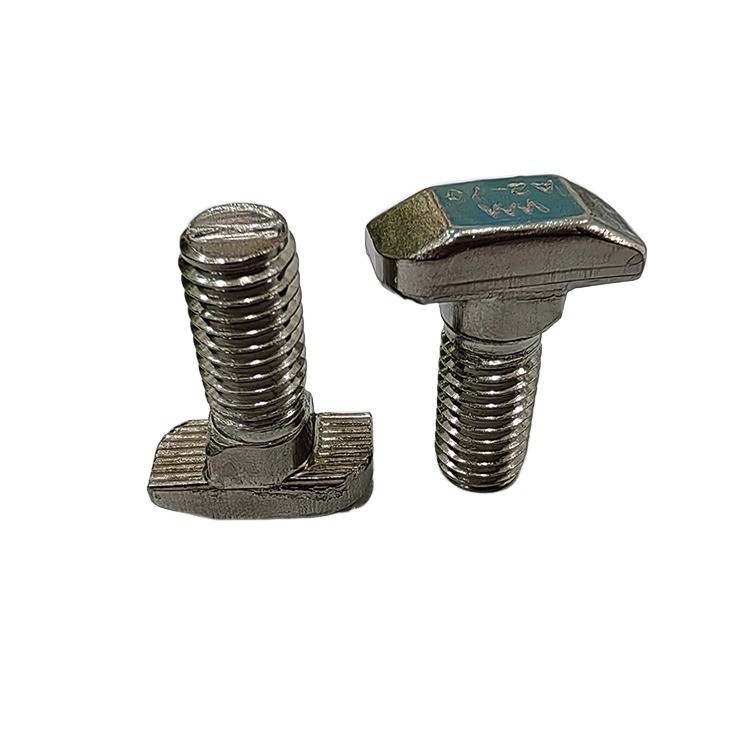 Parafuso em forma de T de aço inoxidável para perfil de alumínio da série 45 M8*20-10 padrão personalizado