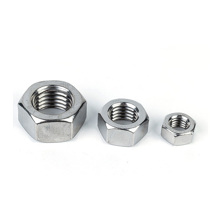 Aço inoxidável anti-corrosivo 304 316 Hexagon Nut para indústria de retalho