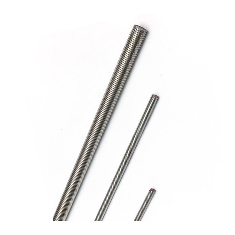 DIN975 304 316 A2-70 A4-70 aço inoxidável de carbono de alta resistência parafuso galvanizado M10 vara roscada