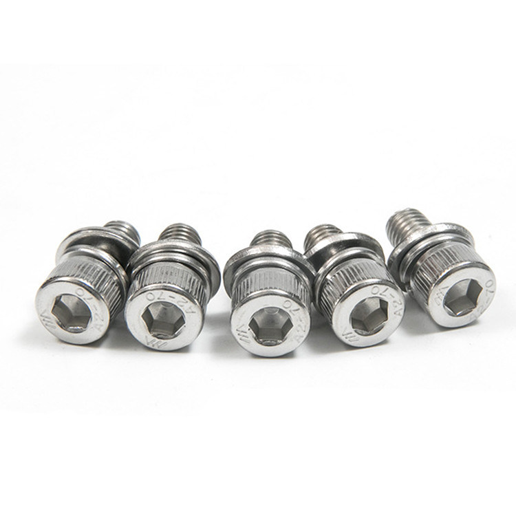 Din 912 Hexagon Socket Head Cap Screw com cabeça de queijo ralado e lavadoras