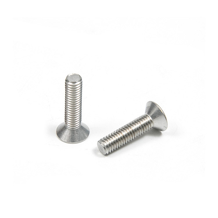 Conector de parafuso de cabeça de tomada plana de aço inoxidável M4 M5 M6 M8 e de longa duração