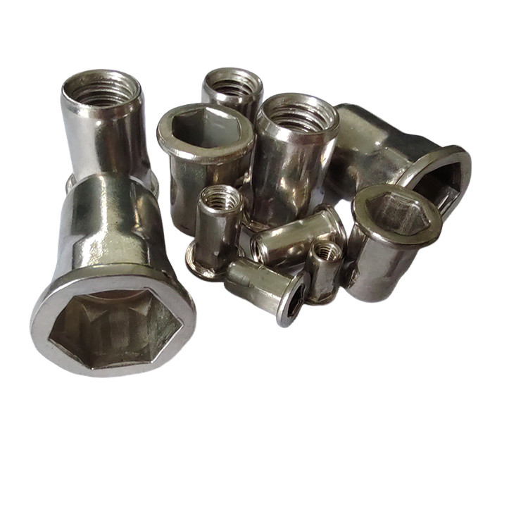 Saúde Económica Flat Head Semi-Hex Blind Rivet Nut para folhas finas OEM Sim