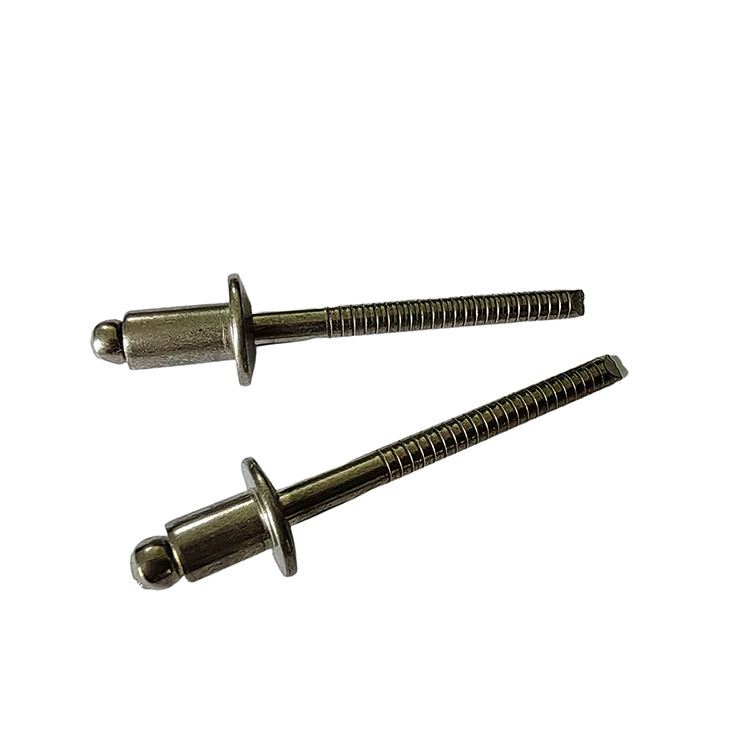 Cabeça redonda de aço inoxidável Rebitado padrão Branco 3,2 mm Fim aberto Directo Alta resistência