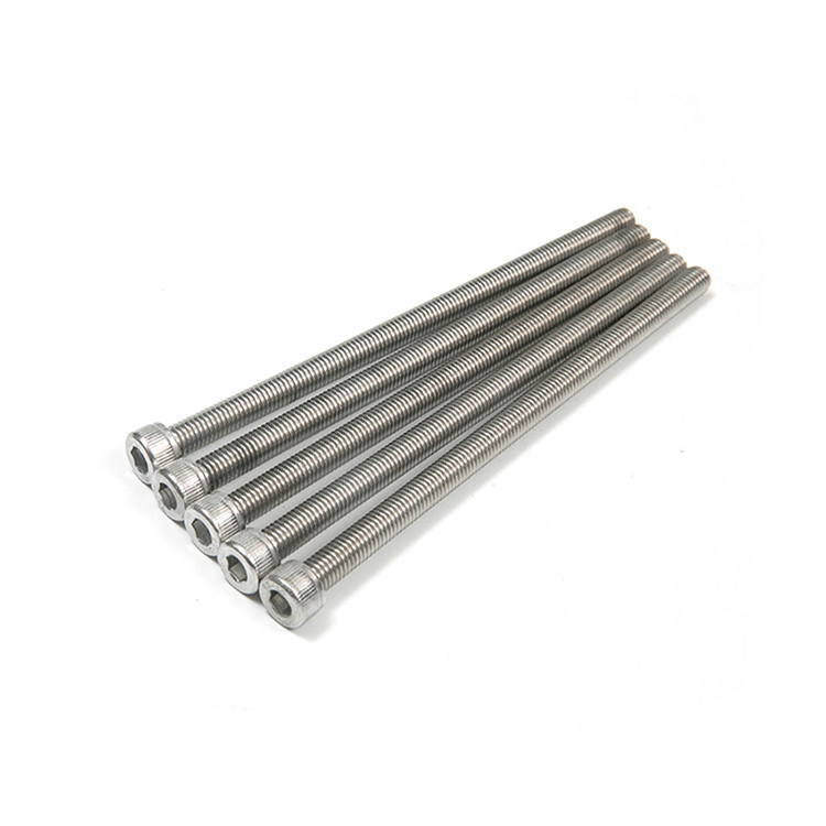 Aço inoxidável de grau A DIN912 Meio fio Hex Socket Screws Alta resistência