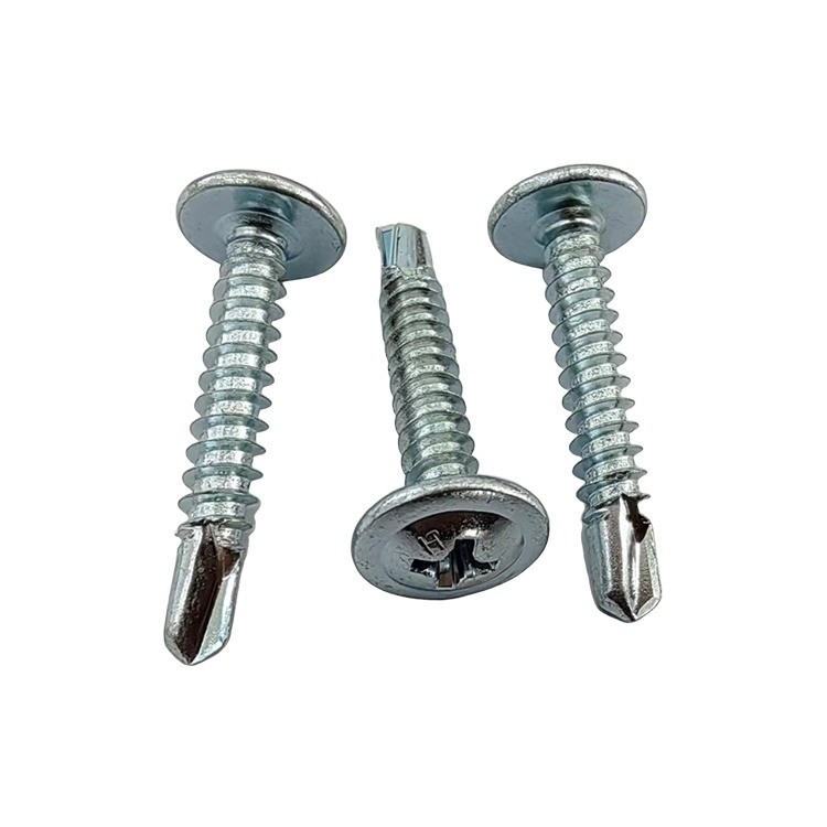 Aço inoxidável cabeça cruzada redonda parafuso parafusos parafusos parafusos galvanizados grandes cabeça plana parafusos de cauda de pombos auto-perfurantes