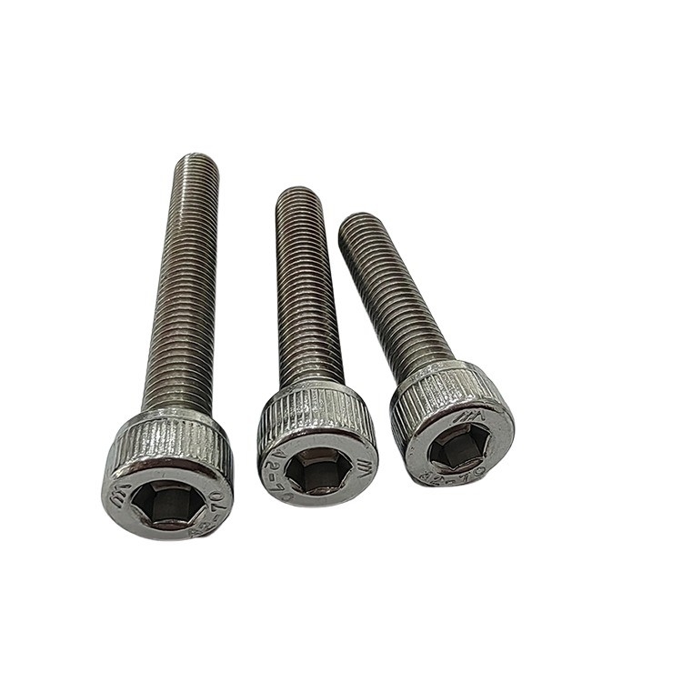 Parafuso de cabeça hexagonal cilíndrica de aço inoxidável 304 alongado com tipo de fio completo